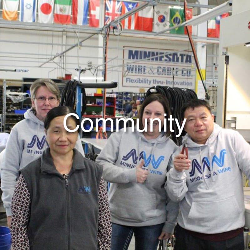 Minneosta Wire's community of workers on the manufacturing floor